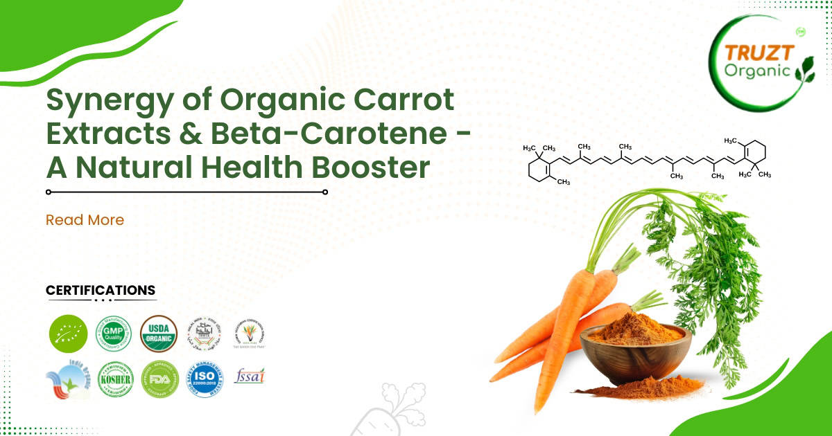 Organic Carrot Extracts & Beta-Carotene Best Health Booster